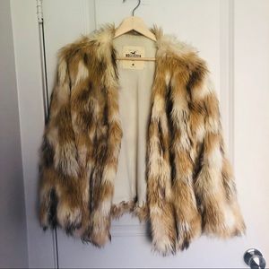 Hollister faux fur jacket